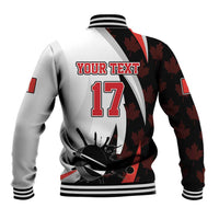 Custom Canada Ice Hockey Go Champions Baseball Jacket Team Canada Beaver Mascot Style