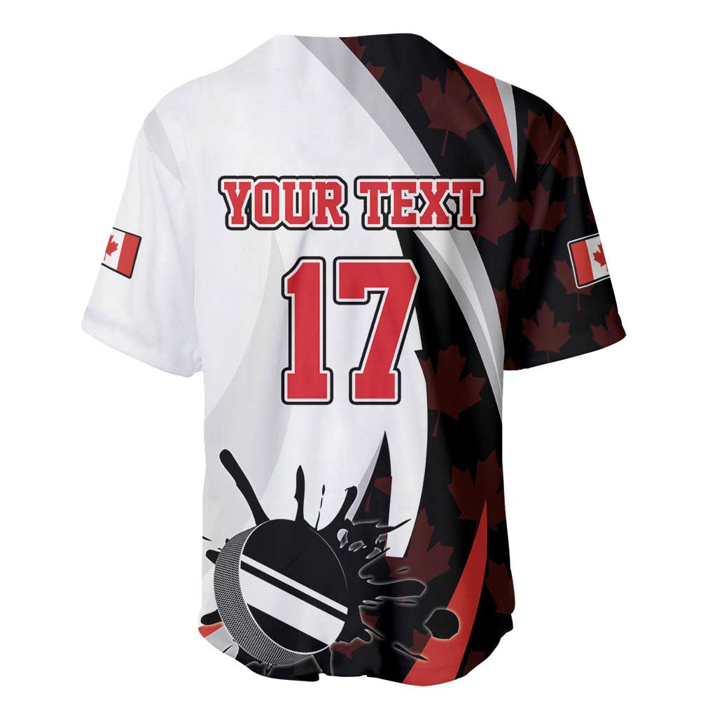 Custom Canada Ice Hockey Go Champions Baseball Jersey Team Canada Beaver Mascot Style