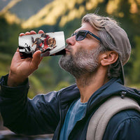 Custom Canada Ice Hockey Go Champions 4 in 1 Can Cooler Tumbler Team Canada Beaver Mascot Style
