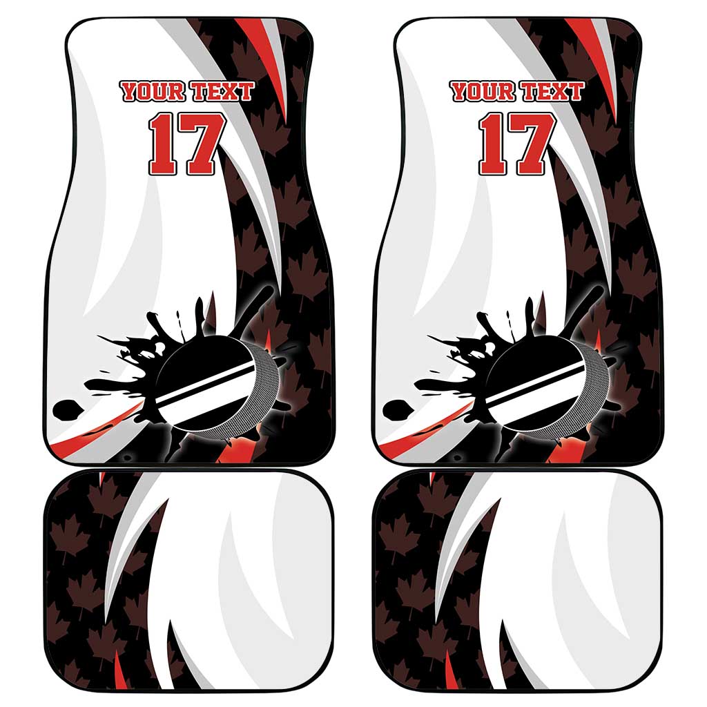 Custom Canada Ice Hockey Go Champions Car Mats Team Canada Beaver Mascot Style