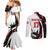 Custom Canada Ice Hockey Go Champions Couples Matching Mermaid Dress and Long Sleeve Button Shirt Team Canada Beaver Mascot Style