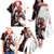 Custom Canada Ice Hockey Go Champions Family Matching Off The Shoulder Long Sleeve Dress and Hawaiian Shirt Team Canada Beaver Mascot Style