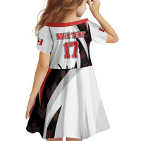 Custom Canada Ice Hockey Go Champions Family Matching Off Shoulder Maxi Dress and Hawaiian Shirt Team Canada Beaver Mascot Style