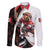 Custom Canada Ice Hockey Go Champions Family Matching Off Shoulder Short Dress and Hawaiian Shirt Team Canada Beaver Mascot Style