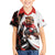 Custom Canada Ice Hockey Go Champions Family Matching Off Shoulder Short Dress and Hawaiian Shirt Team Canada Beaver Mascot Style