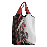 Custom Canada Ice Hockey Go Champions Grocery Bag Team Canada Beaver Mascot Style
