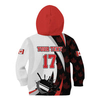 Custom Canada Ice Hockey Go Champions Kid Hoodie Team Canada Beaver Mascot Style