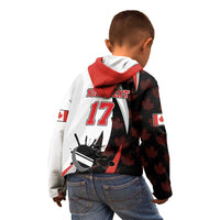 Custom Canada Ice Hockey Go Champions Kid Hoodie Team Canada Beaver Mascot Style