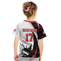 Custom Canada Ice Hockey Go Champions Kid T Shirt Team Canada Beaver Mascot Style