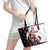 Custom Canada Ice Hockey Go Champions Leather Tote Bag Team Canada Beaver Mascot Style