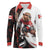 Custom Canada Ice Hockey Go Champions Long Sleeve Polo Shirt Team Canada Beaver Mascot Style