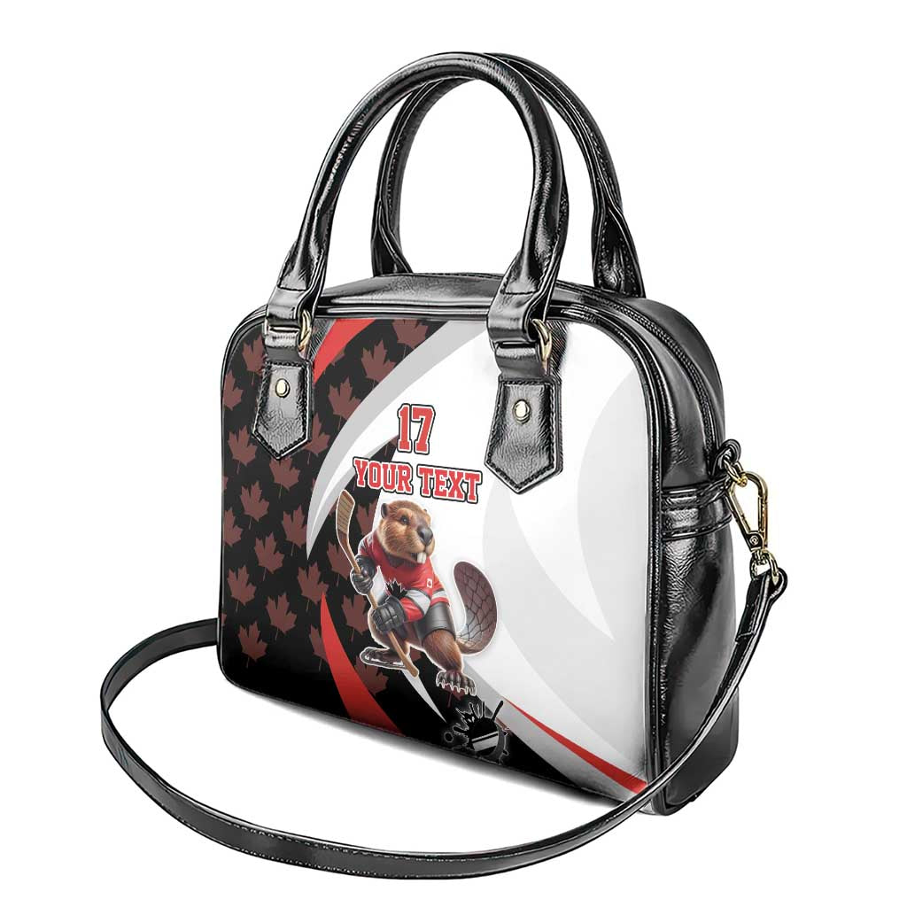 Custom Canada Ice Hockey Go Champions Shoulder Handbag Team Canada Beaver Mascot Style