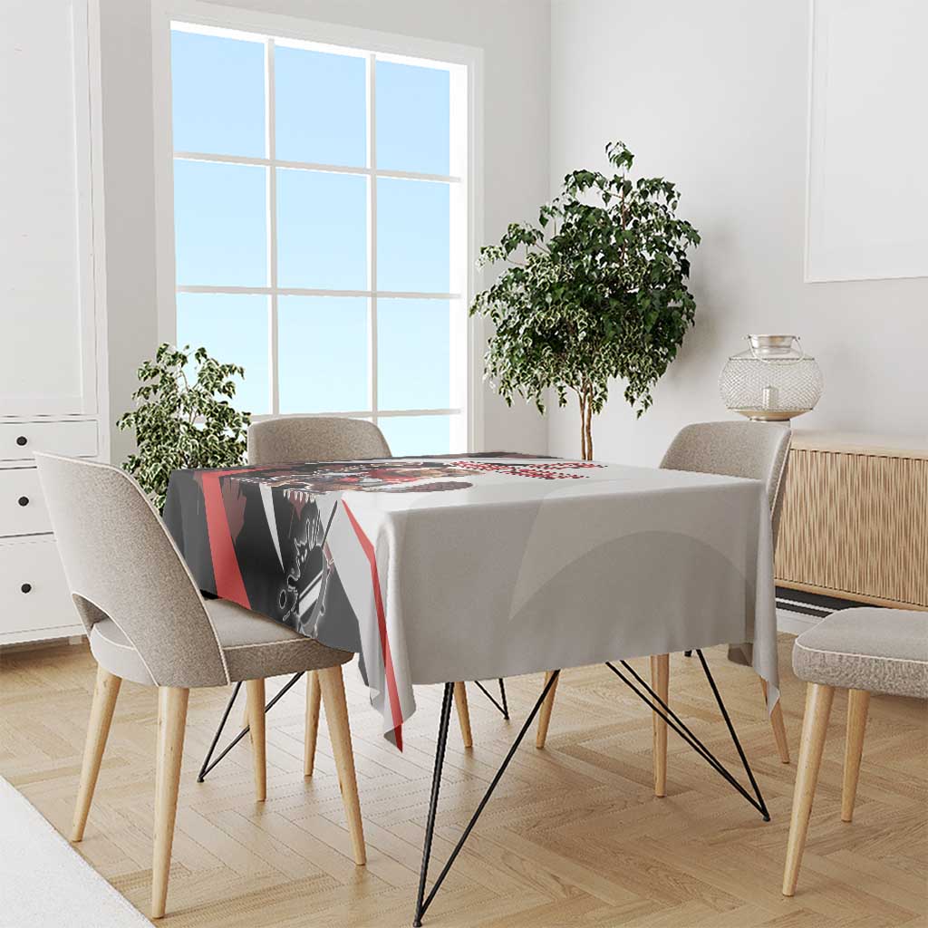 Custom Canada Ice Hockey Go Champions Tablecloth Team Canada Beaver Mascot Style