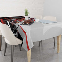 Custom Canada Ice Hockey Go Champions Tablecloth Team Canada Beaver Mascot Style