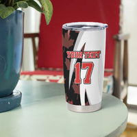 Custom Canada Ice Hockey Go Champions Tumbler Cup Team Canada Beaver Mascot Style