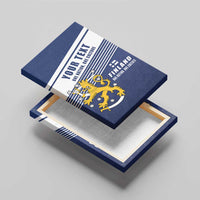 Personalized Finland One Nation One Culture Canvas Wall Art A Crowned Lion with Flag