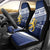 Personalized Finland One Nation One Culture Car Seat Cover A Crowned Lion with Flag