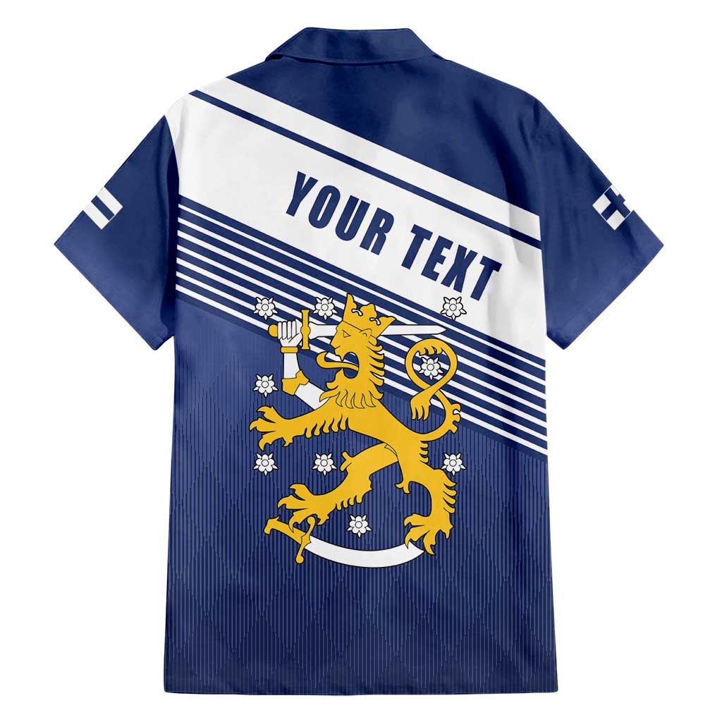 Personalized Finland One Nation One Culture Family Matching Off Shoulder Maxi Dress and Hawaiian Shirt A Crowned Lion with Flag