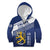 Personalized Finland One Nation One Culture Kid Hoodie A Crowned Lion with Flag