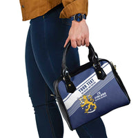 Personalized Finland One Nation One Culture Shoulder Handbag A Crowned Lion with Flag