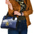 Personalized Finland One Nation One Culture Shoulder Handbag A Crowned Lion with Flag