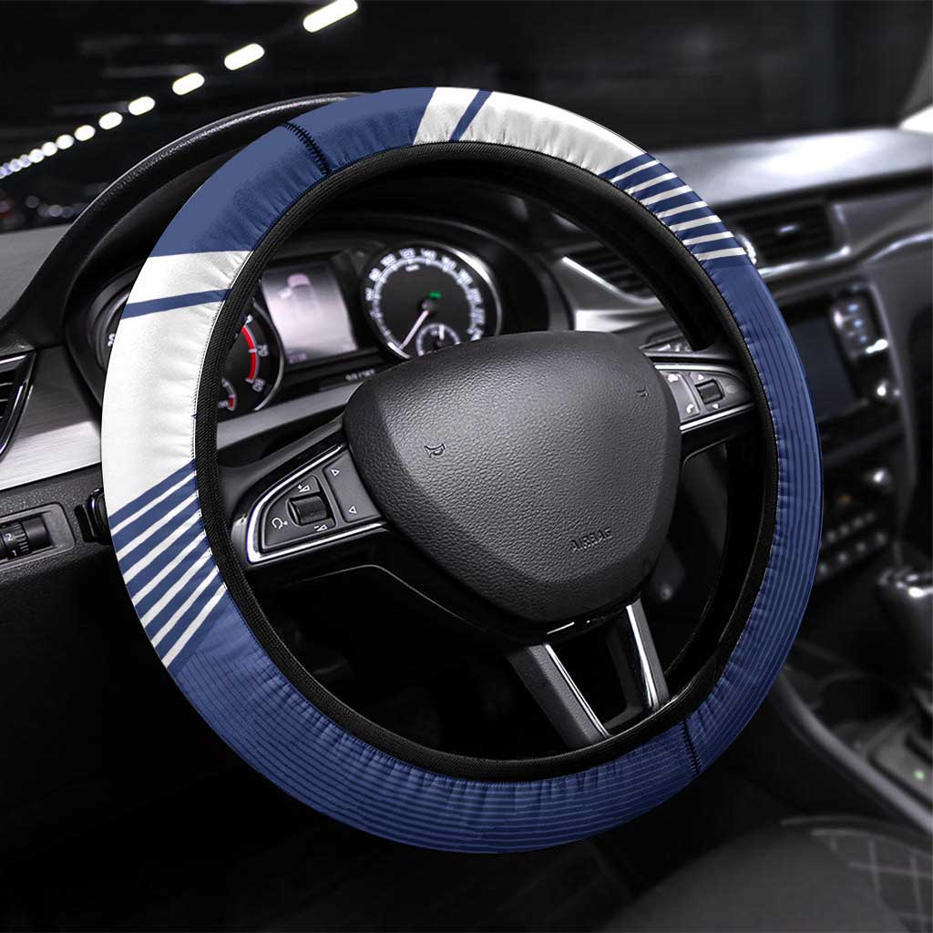 Finland One Nation One Culture Steering Wheel Cover A Crowned Lion with Flag