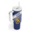 Personalized Finland One Nation One Culture Tumbler With Handle A Crowned Lion with Flag