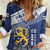Personalized Finland One Nation One Culture Women Casual Shirt A Crowned Lion with Flag