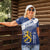 Personalized Finland One Nation One Culture Women Polo Shirt A Crowned Lion with Flag
