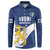Custom Finland Football We are Champions Button Sweatshirt Huuhkajat with Finnish Folk Paterns