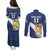 Custom Finland Football We are Champions Couples Matching Puletasi and Long Sleeve Button Shirt Huuhkajat with Finnish Folk Paterns