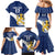 Custom Finland Football We are Champions Family Matching Mermaid Dress and Hawaiian Shirt Huuhkajat with Finnish Folk Paterns