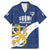 Custom Finland Football We are Champions Family Matching Mermaid Dress and Hawaiian Shirt Huuhkajat with Finnish Folk Paterns