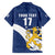 Custom Finland Football We are Champions Family Matching Off Shoulder Maxi Dress and Hawaiian Shirt Huuhkajat with Finnish Folk Paterns