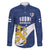 Custom Finland Football We are Champions Family Matching Off Shoulder Short Dress and Hawaiian Shirt Huuhkajat with Finnish Folk Paterns