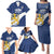 Custom Finland Football We are Champions Family Matching Puletasi and Hawaiian Shirt Huuhkajat with Finnish Folk Paterns