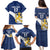 Custom Finland Football We are Champions Family Matching Puletasi and Hawaiian Shirt Huuhkajat with Finnish Folk Paterns
