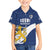 Custom Finland Football We are Champions Family Matching Short Sleeve Bodycon Dress and Hawaiian Shirt Huuhkajat with Finnish Folk Paterns
