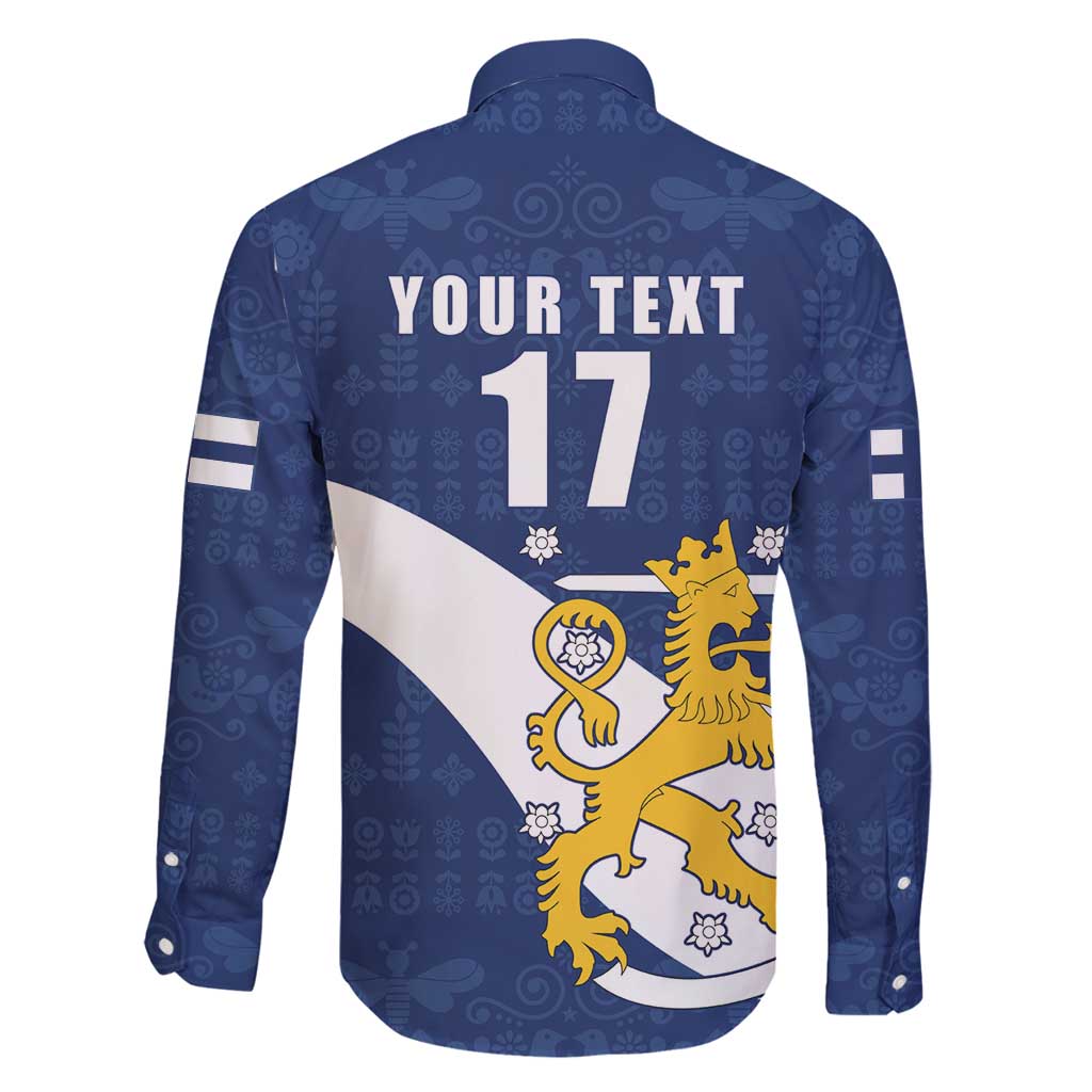 Custom Finland Football We are Champions Family Matching Summer Maxi Dress and Hawaiian Shirt Huuhkajat with Finnish Folk Paterns