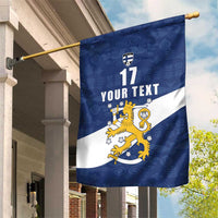 Custom Finland Football We are Champions Garden Flag Huuhkajat with Finnish Folk Paterns