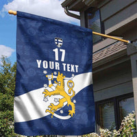 Custom Finland Football We are Champions Garden Flag Huuhkajat with Finnish Folk Paterns