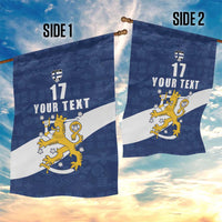 Custom Finland Football We are Champions Garden Flag Huuhkajat with Finnish Folk Paterns