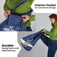 Custom Finland Football We are Champions Grocery Bag Huuhkajat with Finnish Folk Paterns