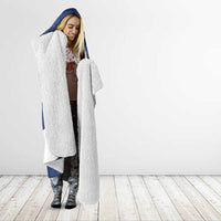 Custom Finland Football We are Champions Hooded Blanket Huuhkajat with Finnish Folk Paterns