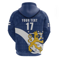 Custom Finland Football We are Champions Hoodie Huuhkajat with Finnish Folk Paterns