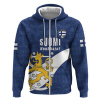 Custom Finland Football We are Champions Hoodie Huuhkajat with Finnish Folk Paterns