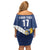 Custom Finland Football We are Champions Off Shoulder Short Dress Huuhkajat with Finnish Folk Paterns