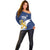 Custom Finland Football We are Champions Off Shoulder Sweater Huuhkajat with Finnish Folk Paterns
