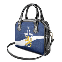 Custom Finland Football We are Champions Shoulder Handbag Huuhkajat with Finnish Folk Paterns