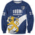 Custom Finland Football We are Champions Sweatshirt Huuhkajat with Finnish Folk Paterns